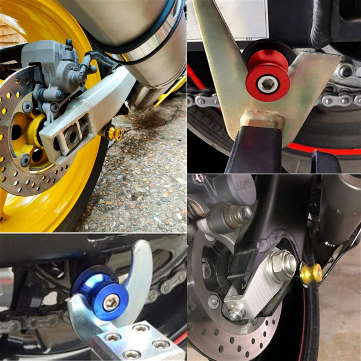 Misura for KTM 690 SMC Duke 690SMC SMC R 690duke 2009-2019 2020 2021 2022 Tappi valvola moto M10 Bobine forcellone Slider Stand Viti (Size : 10MM-orange)