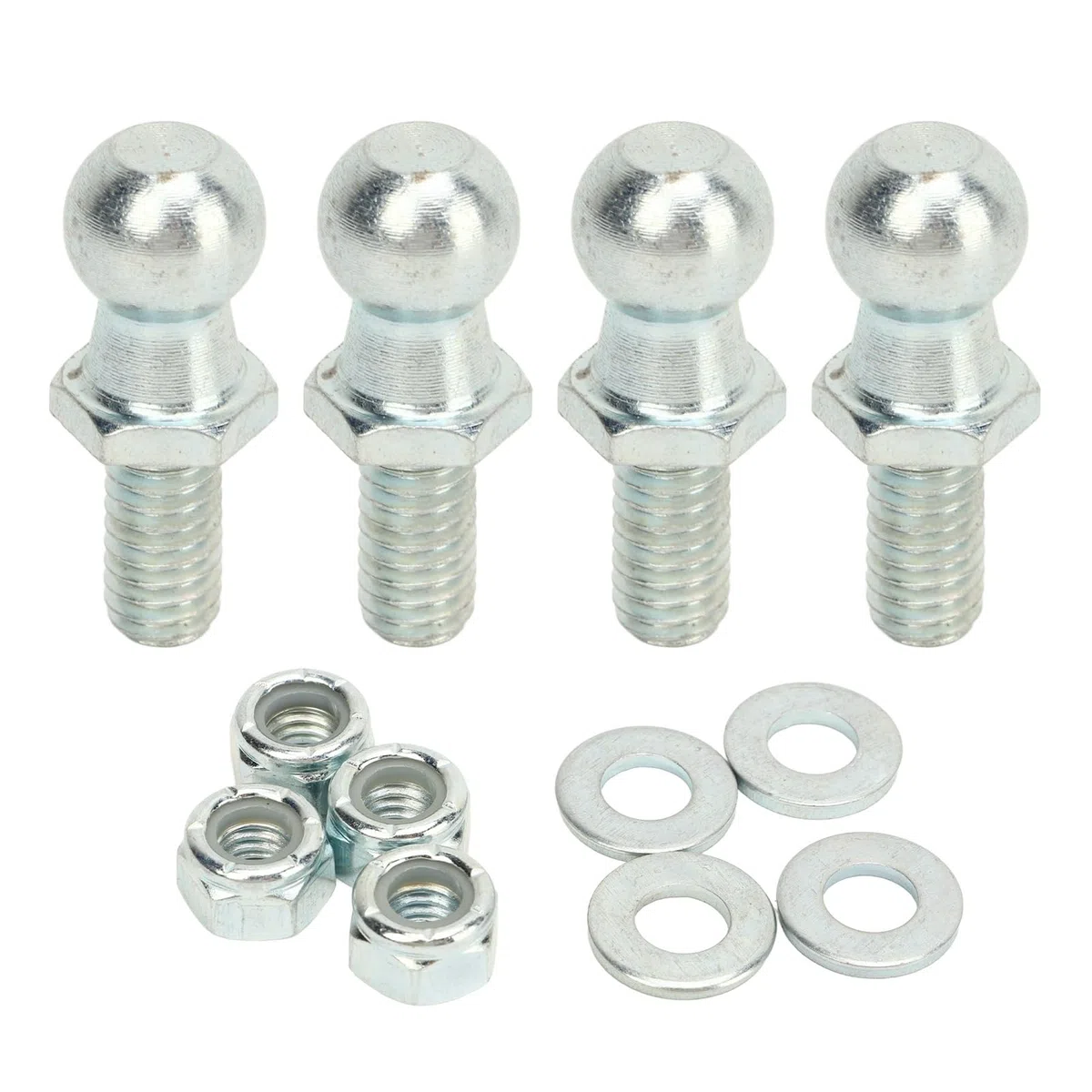 Perni a Sfera di Supporto Per Sollevamento a Gas, Perni a Sfera da 4 Pezzi da 13 Mm con Hardware 5/16 Pollici 18 Fili Lunga Durata Per Montante di Sollevamento a Gas