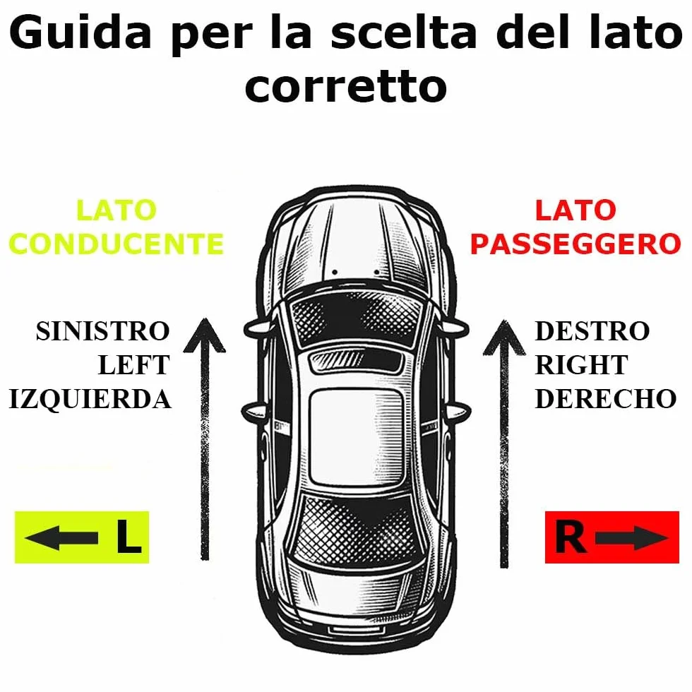 RICAM 68483 GRIGLIA FENDINEBBIA PER A3 SPORT BACK 5 PORTE LATO DESTRO (LATO PASSEGGERO) DAL 2004/09 AL 2008/06