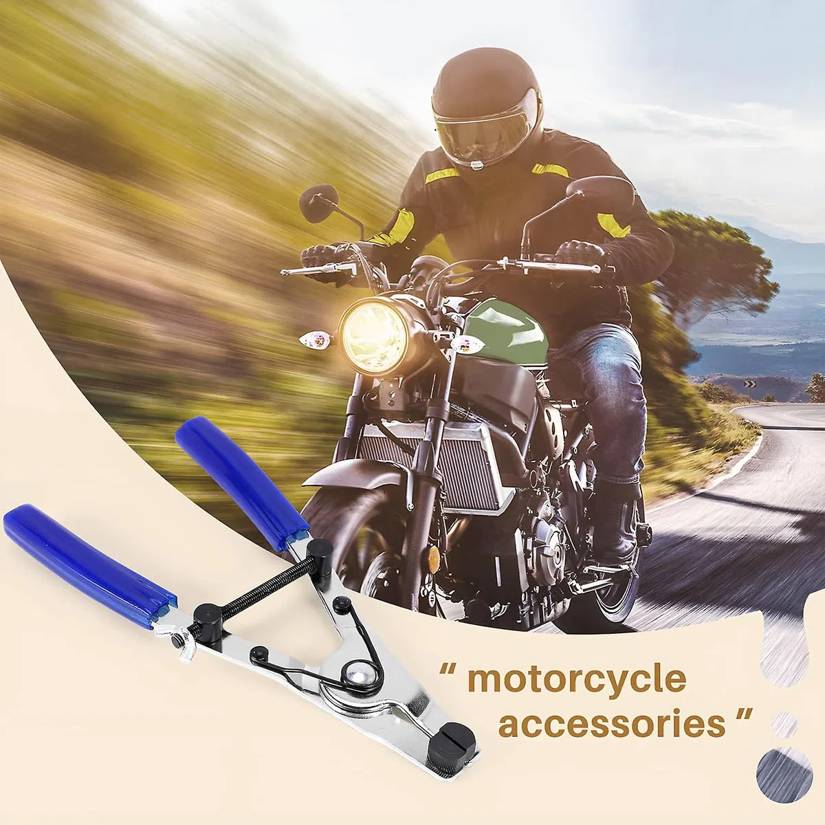 JNNJ Pinze Di Rimozione Estrattore Di Pistoni, Freno Veicoli Scooter Strumento Estrattore Emergenza Pistone, Pinze Di Rimozione Della Pinza Del Freno Della Moto per Scooter