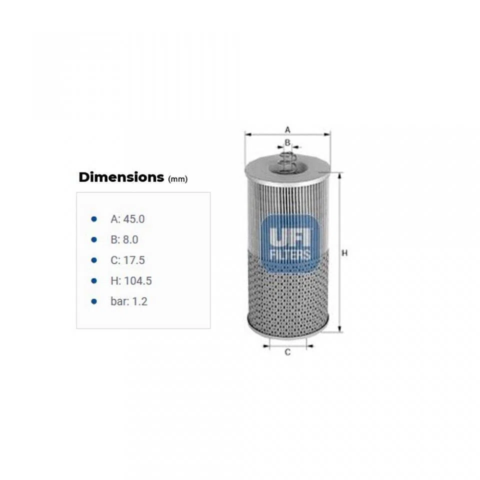 filtri ufi filtro olio moto per moto guzzi 750 v7 2009-2016 2553100 nuovo