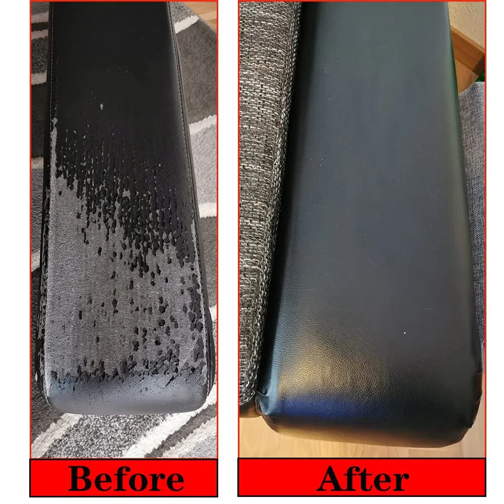 Kit di riparazione in pelle, autoadesivo, 60 x 137 cm, per divani, seggiolini auto, sedia da ufficio, testiera (nero), M