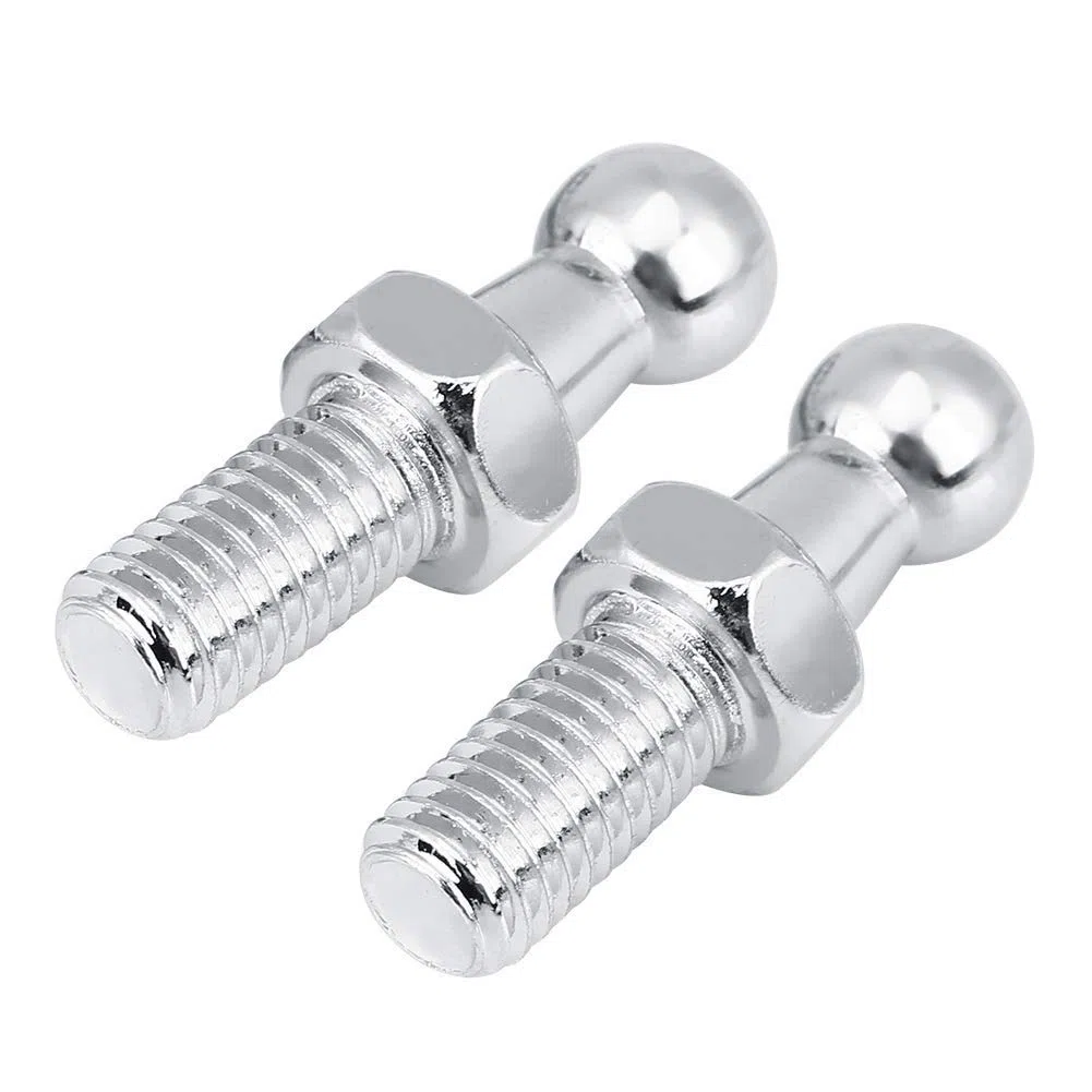 Aramox Bulloni Prigionieri M8 in Acciaio Inox per Gas Struts Testa a Sfera, 2 Pezzi, 2 Piece M8 Stainless Steel Ball Stud Bolts for Gas Struts