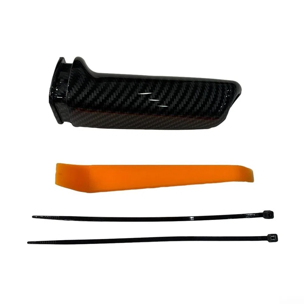Zoegneer Copertura per freno a mano in fibra di carbonio, in plastica ABS, adatta direttamente per BMW Serie 1 2 3 4 5 6 M X1 X3 Z4 E81 E82 E84 E85 E86 E90 E91 E92 F20 F21 F22 F23 F30 F31 3