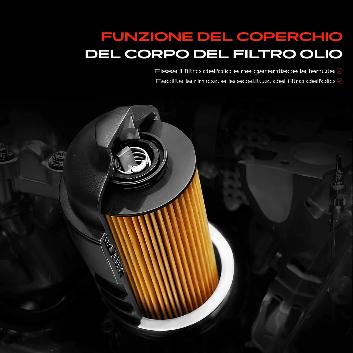 Coperchio per filtro dell'olio per A1 A3 A4 A6 TT Altea Exeo Leon Toledo Golf V III Polo 2.0L 2004-2014 06D115408A