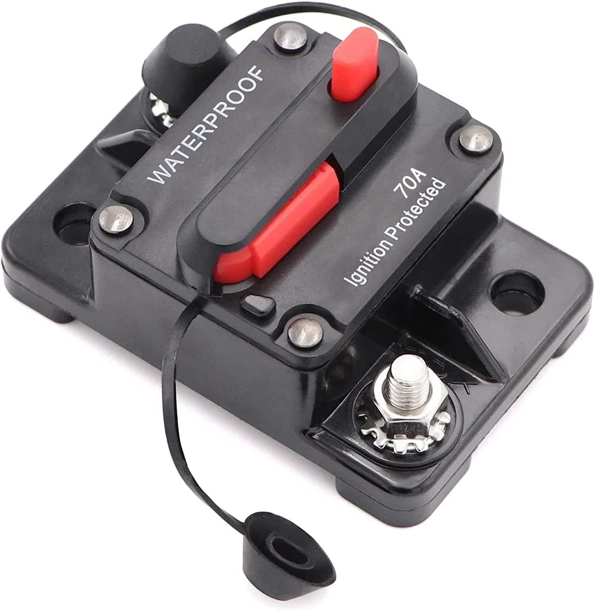 automatico per auto, 70 A, 12 V-48 V, impermeabile, con interruttore automatico e interruttore automatico, per interruttore manuale, inverter per auto (70 A)