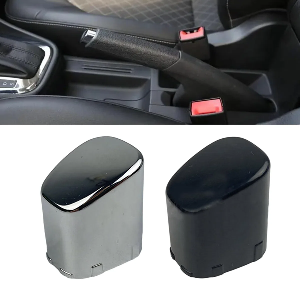 Leva del freno a mano durevole tappo del bottone di parcheggio sostituisce 6RD711333A. Pratico pulsante del freno a mano copertura decorativa per interni auto