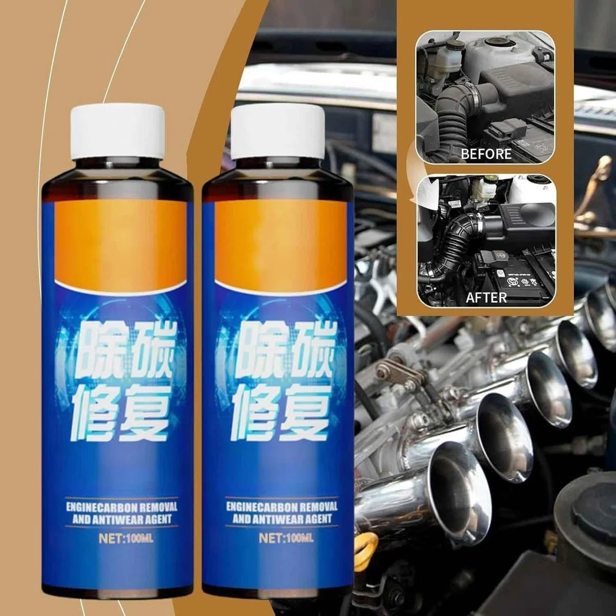 3 pezzi Agente Riparatore Per La Rimozione Del Carbonio Dal Motore,Efficace Agente Protettivo Antiusura,Olio Protettivo Del Motore,Migliora Le Prestazioni,Riduce Il Rumore
