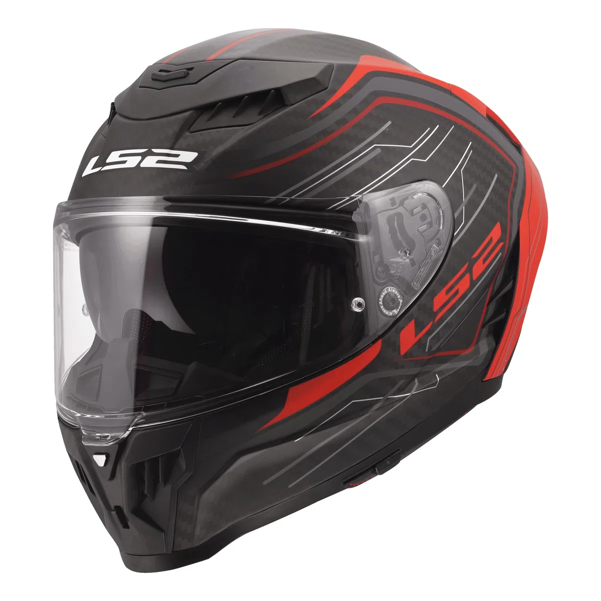 LS2, Casco Moto Integrale DRAGON SUBIC Red, L
