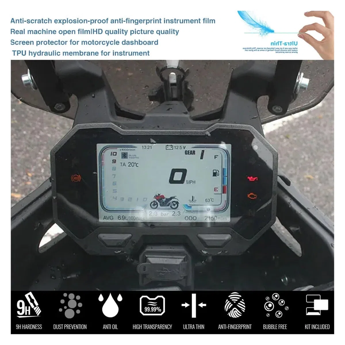 Proteggi Schermo per LONCIN VOGE 500DS 500DSX 650DS 650DSX 650 500 DS DSX Accessori Cluster Pellicola di Protezione Scratch Cruscotto Protezione dello Schermo