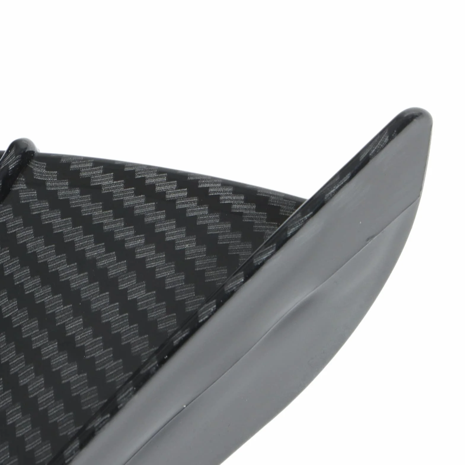 Qiilu 1 Paio Ala del per Moto Alette Aerodinamiche per Moto in Fibra di Carbonio Carenature Laterali Alette Universali Spoiler del Coperchio dell'ala della Carenatura Set di per