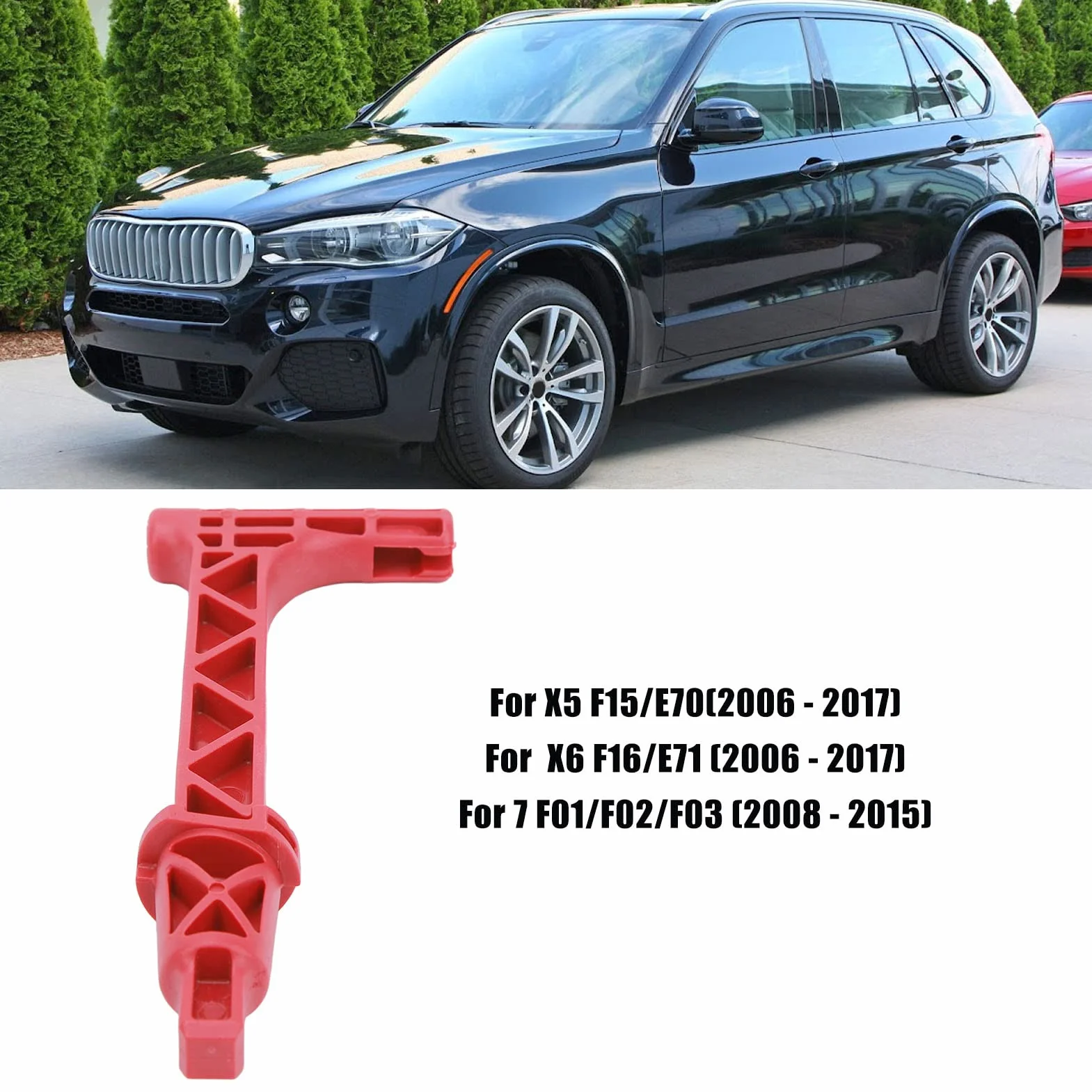 Maniglia di Sblocco di Emergenza, 24507590395 Maniglia di Rilascio del Freno di Stazionamento per X5 X6 E70 E71 F15 F16 Accessori Rossi