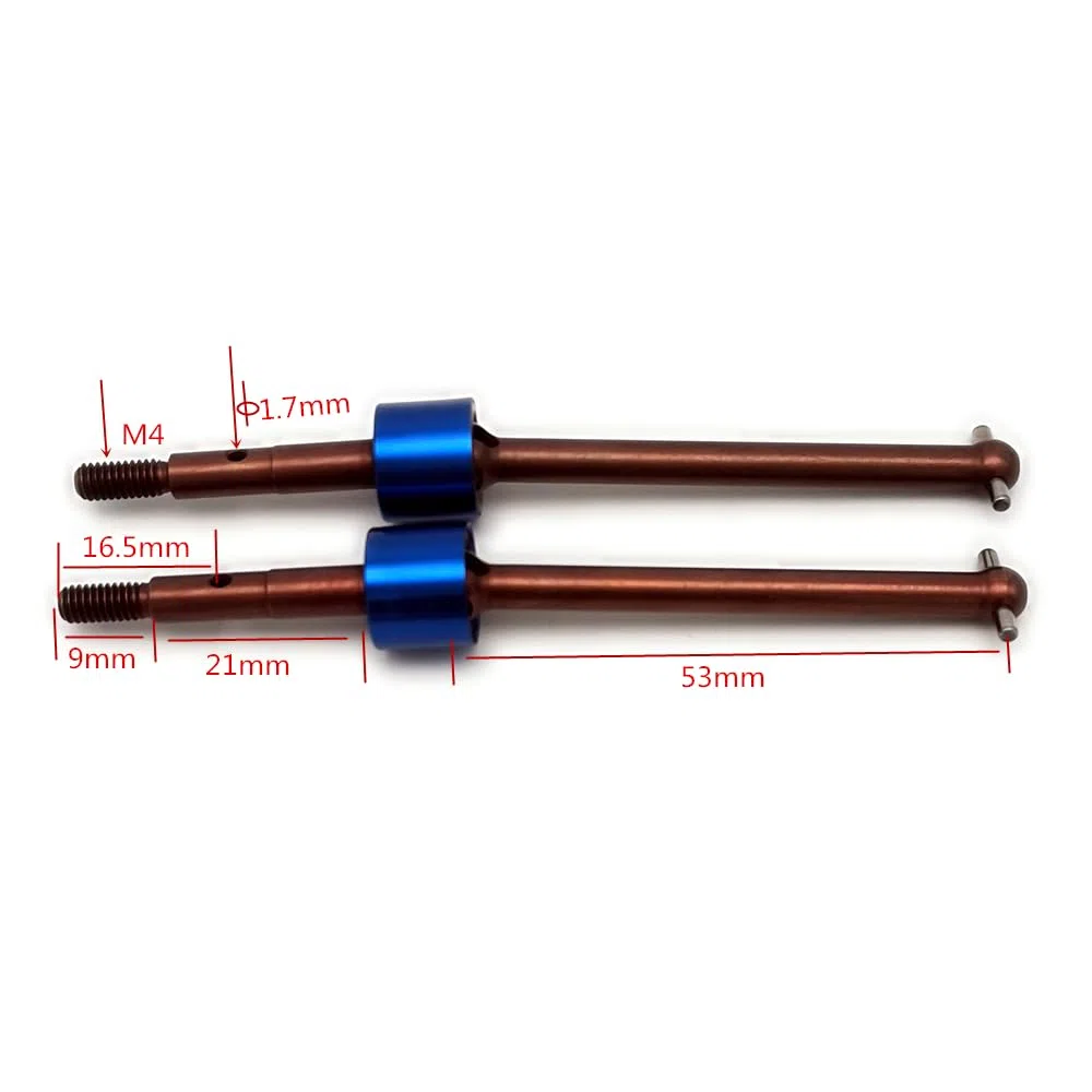 Albero di trasmissione universale in acciaio duro anteriore o posteriore CVD per flusso HPI WR8