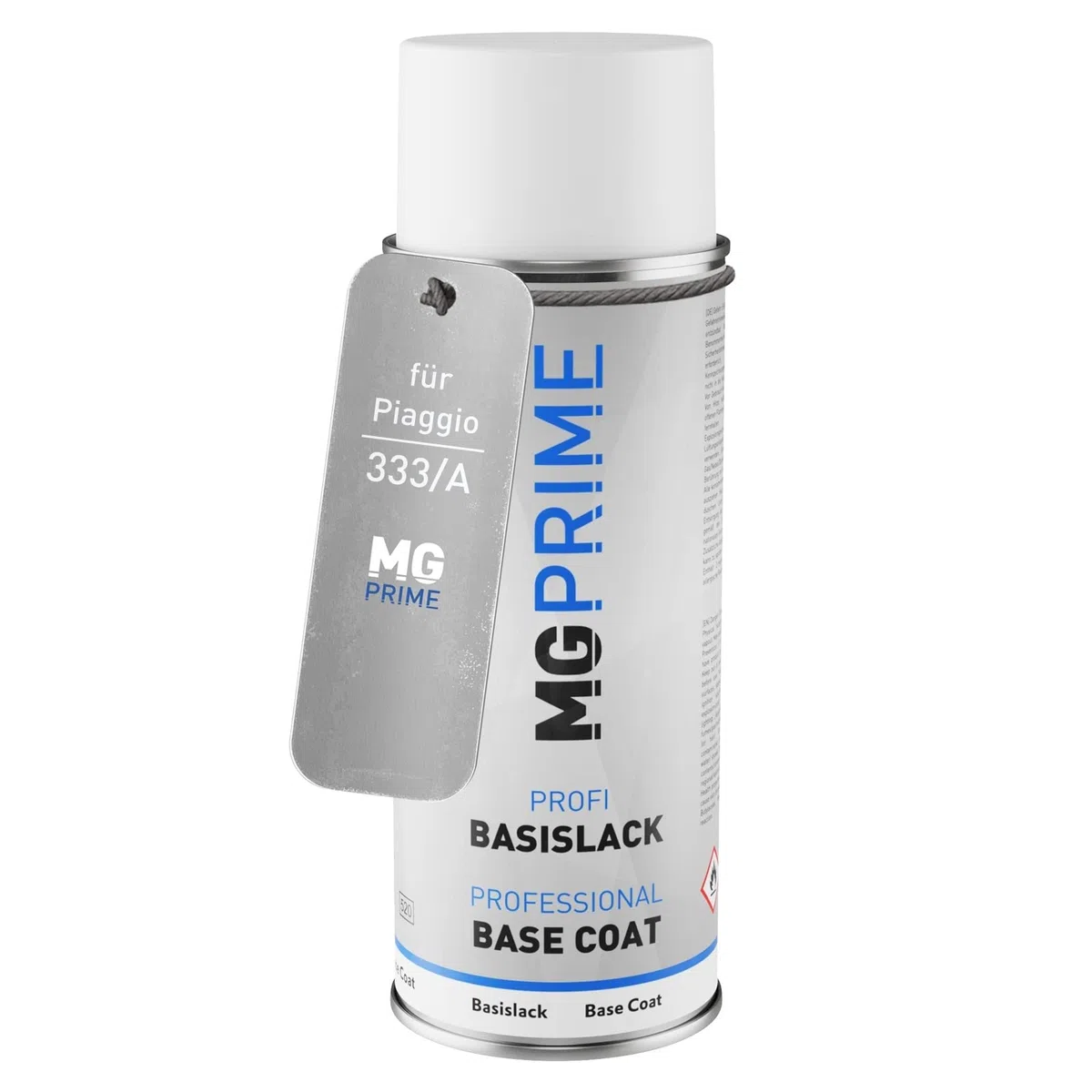 MG PRIME Vernice per auto Bomboletta spray per Piaggio 333/A / XV7 XV Verde Army Opaco/Grün Matt Bomboletta a spruzzo di vernice di base da 400ml