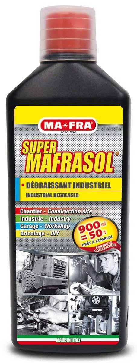 Ma-Fra SUPERMAFRASOL – Detergente per grasso intensivo, professionale, 900 ml
