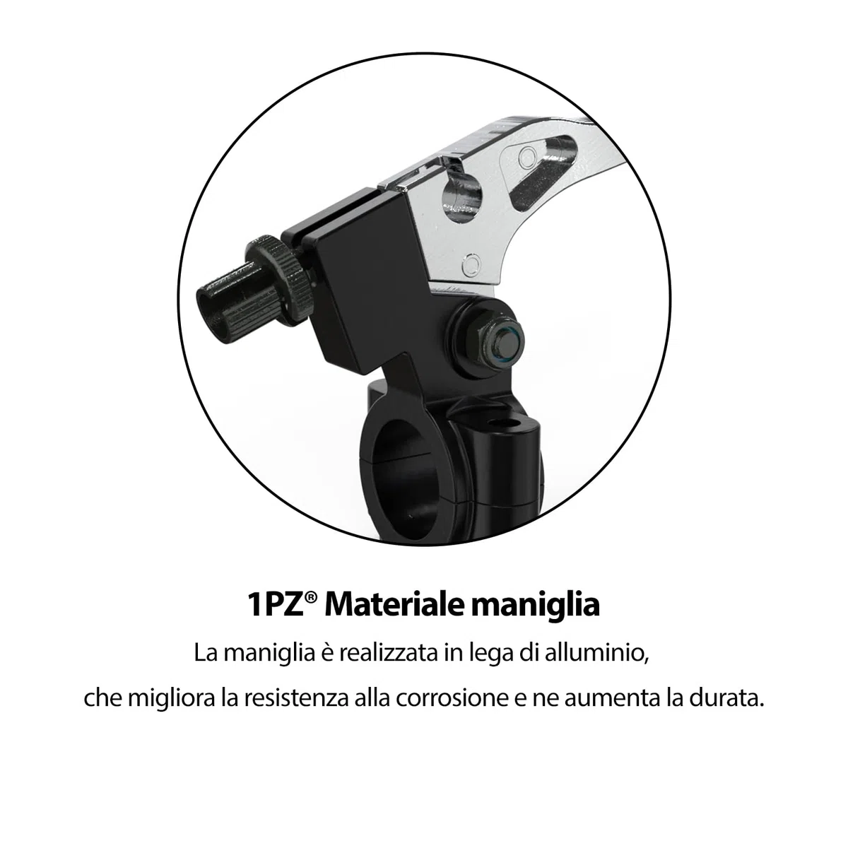 1PZ IT1-M7H Leva Freno/Frizione Sinistra Universale da 22mm 7/8" – Leva Meccanica Resistente per Dirt Bike, Pit Bike, ATV, Coleman CT100U/CT200U, Mini Bike, Baja, Apollo, SSR