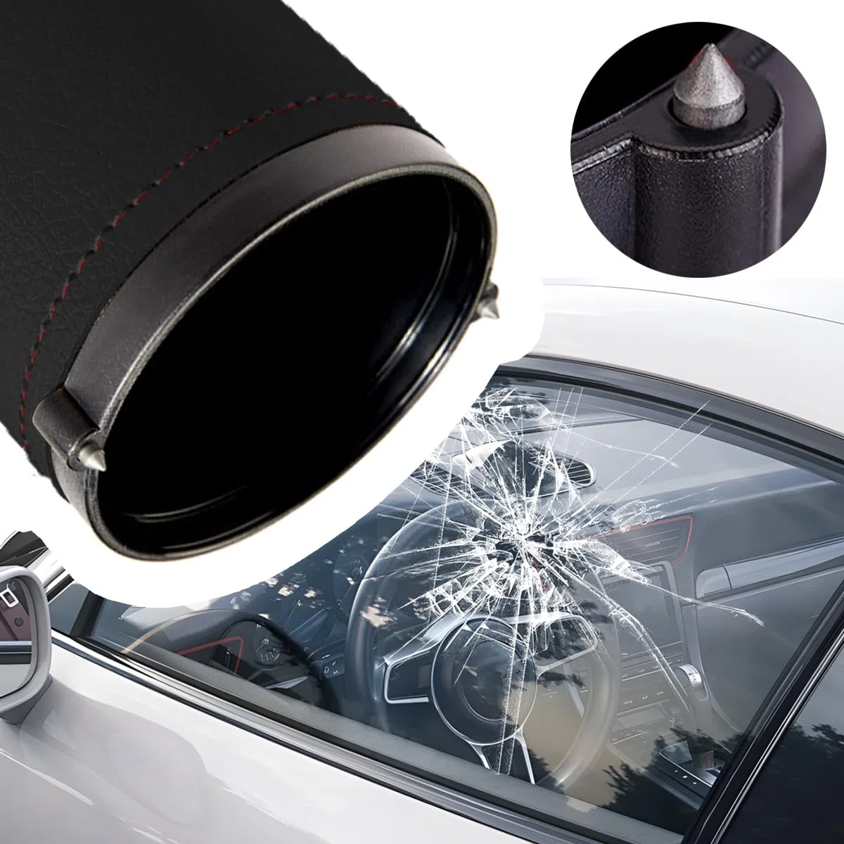 Fazzoletti Portabicchieri Auto, Universali Scatola Tubi Fazzoletti Auto, Portatovaglioli Multifunzione per Fazzolettis Auto, Dispenser Fazzoletti in Pelle Autos, Autos Accessori(Nero)