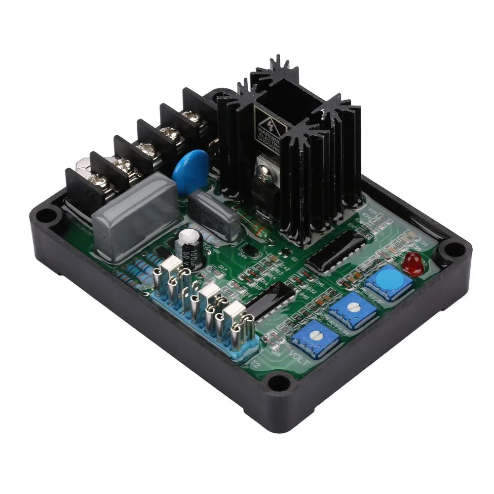 FTVOGUE Regolatore di Tensione del Generatore AVR Universale, Ingresso 110220440 V CA, capacità Elevata 8 A, Ideale per Applicazioni con Gruppi Elettrogeni