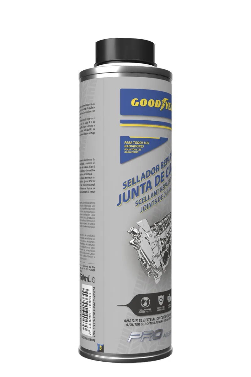 Goodyear Sigillante e riparatore della Guarnizione della Testa del Cilindro PRO Additives. Additivo per Il Sistema di Raffreddamento 250 ml