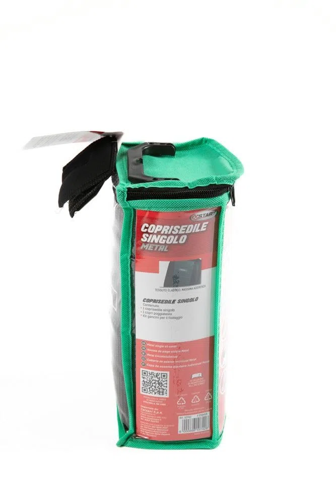 Start Coprisedile Metal singolo anteriore auto nero poliestere ptotezione sedile universale
