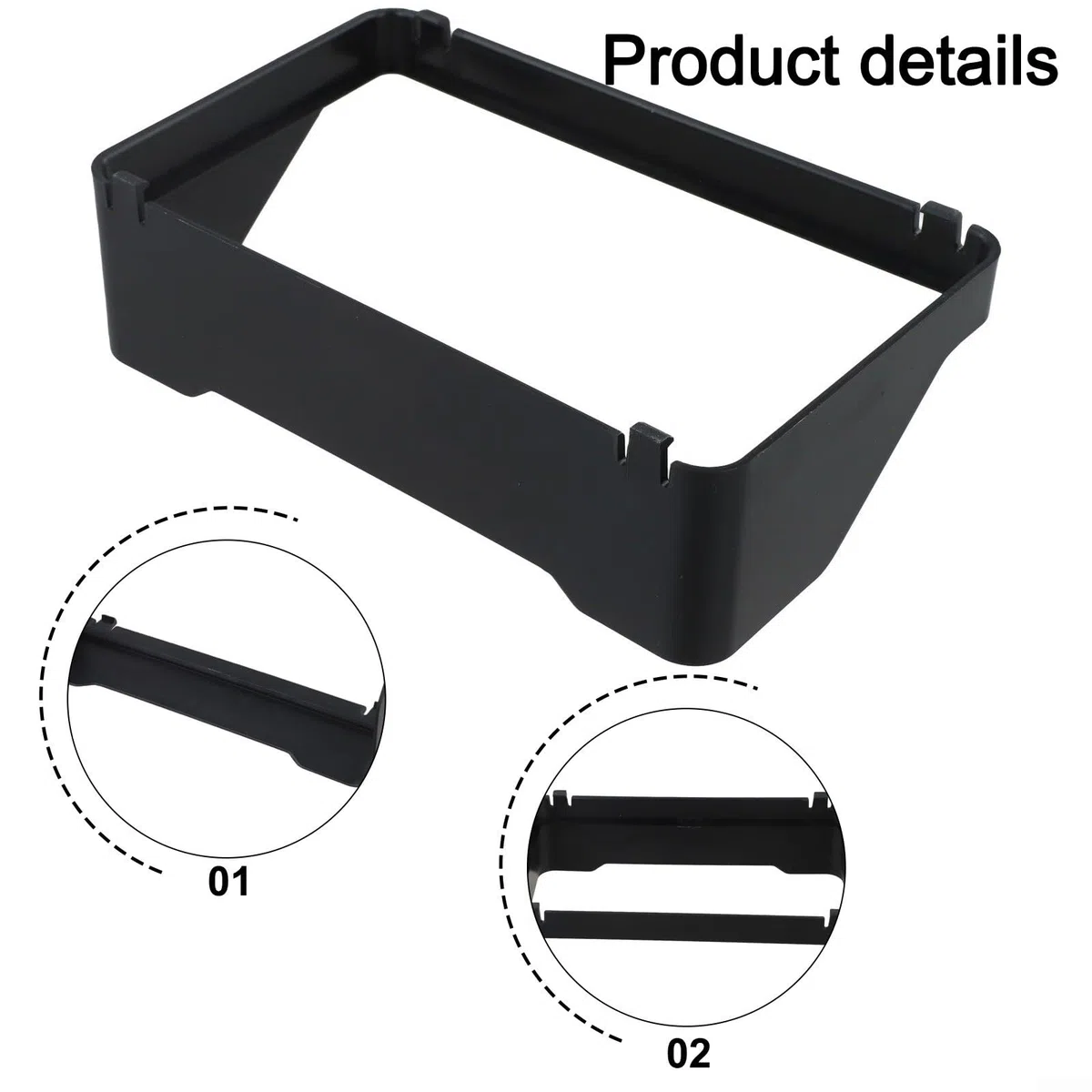 Visiera antiriflesso per strumenti da moto, protezione per schermo del cruscotto, per Zontes 368G 2024, copertura parasole in plastica PP nera