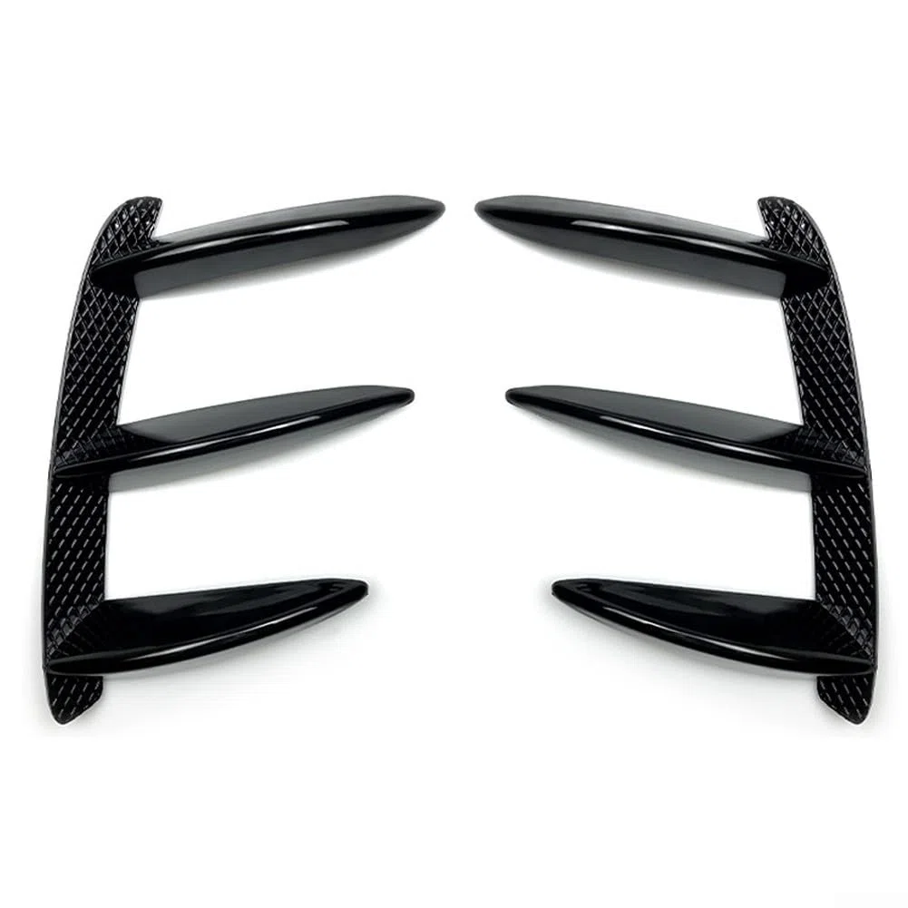 Spoiler per paraurti posteriore per Mercedes Classe A W176 A200 A250 A260 A45 per AMG 2013-2018, nero lucido e fibra di carbonio ABS Trim Splitter (nero lucido)