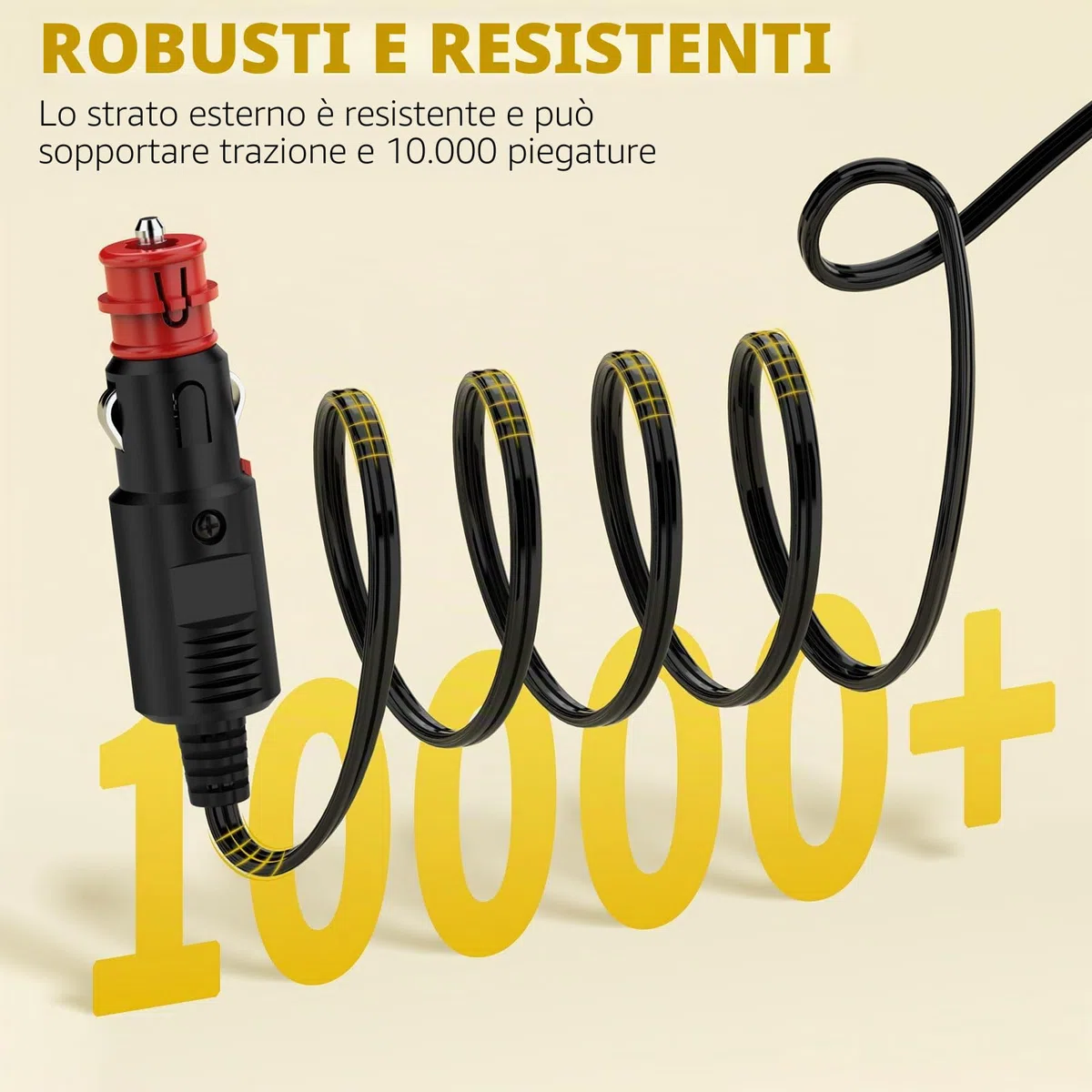 Cavo di Prolunga per Refrigeratore Auto 12V per Compressore Frigorifero per Auto Alpicool, Dometic, Waeco CF CDF, ARB, ICECO, Setpower, 3,5 M 12V Spina Cavo Frigorifero per Auto