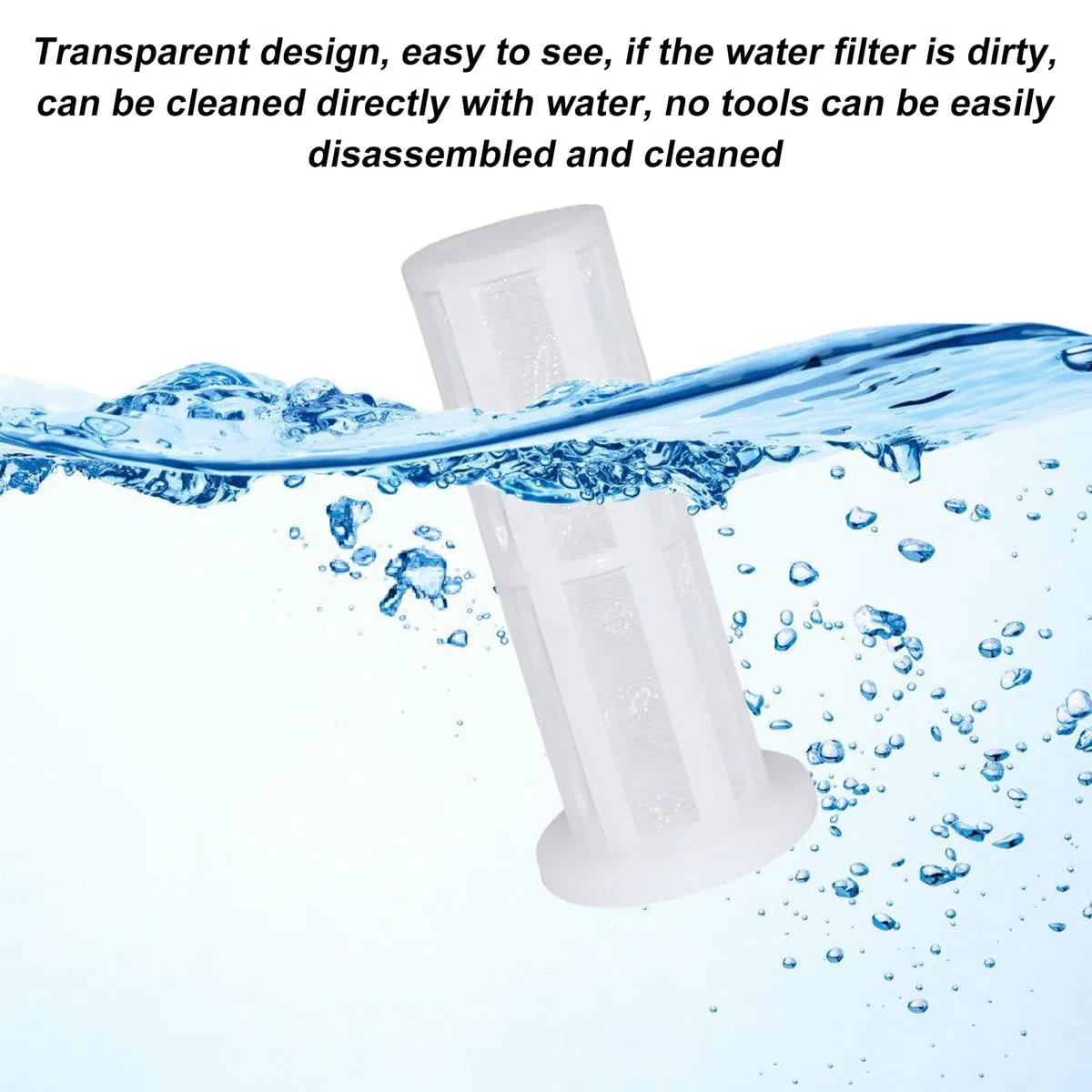 Sporgo 2 filtri per l'acqua per camper: 3/4 pollici, prefiltro per acqua, filtro di ricambio con adattatore rapido e valvola di regolazione, filtro dell'acqua, per roulotte, accessori per caravan,