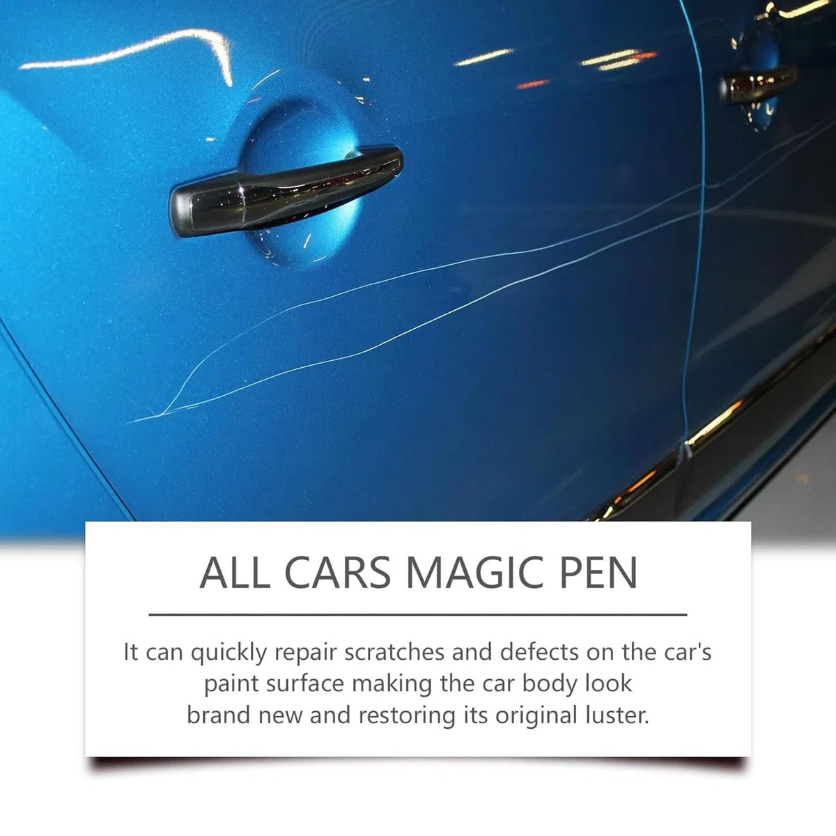 ZVD Penna Antigraffio, Ripara Graffi Vernice in Modo Rapido, Graffi Auto, Penna Antigraffio per Auto,Trasparente,Pennarello Ritocco Carrozzeria,Impermeabile e Adatta e Tutti I Colori del Veicolo (1PC)