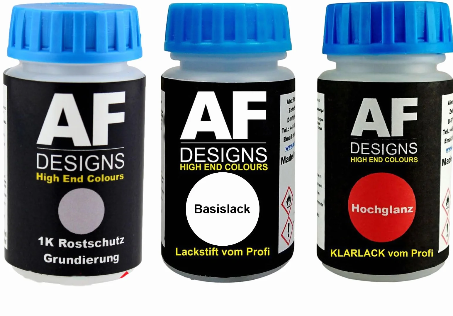Alex Flittner Designs Pennarello a vernice adatto per Fiat 595A Grigio Impeccabile Metallizzato Vernice Vernice Vernice Primer Set