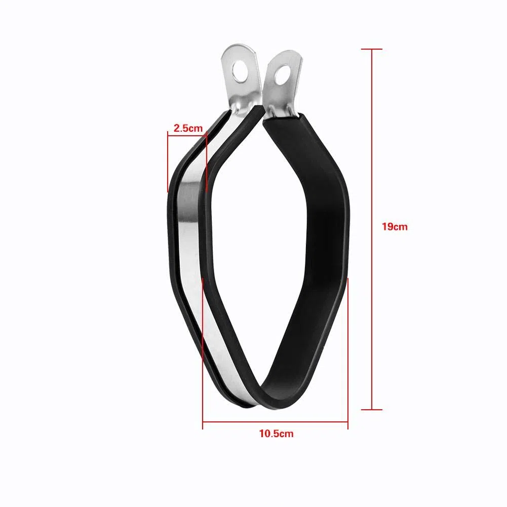 Keenso Universale Moto Esagonale Silenziatore Tubo di Scarico Staffa Clip Fissare Supporto Silenziatore Tubo Staffa modifica