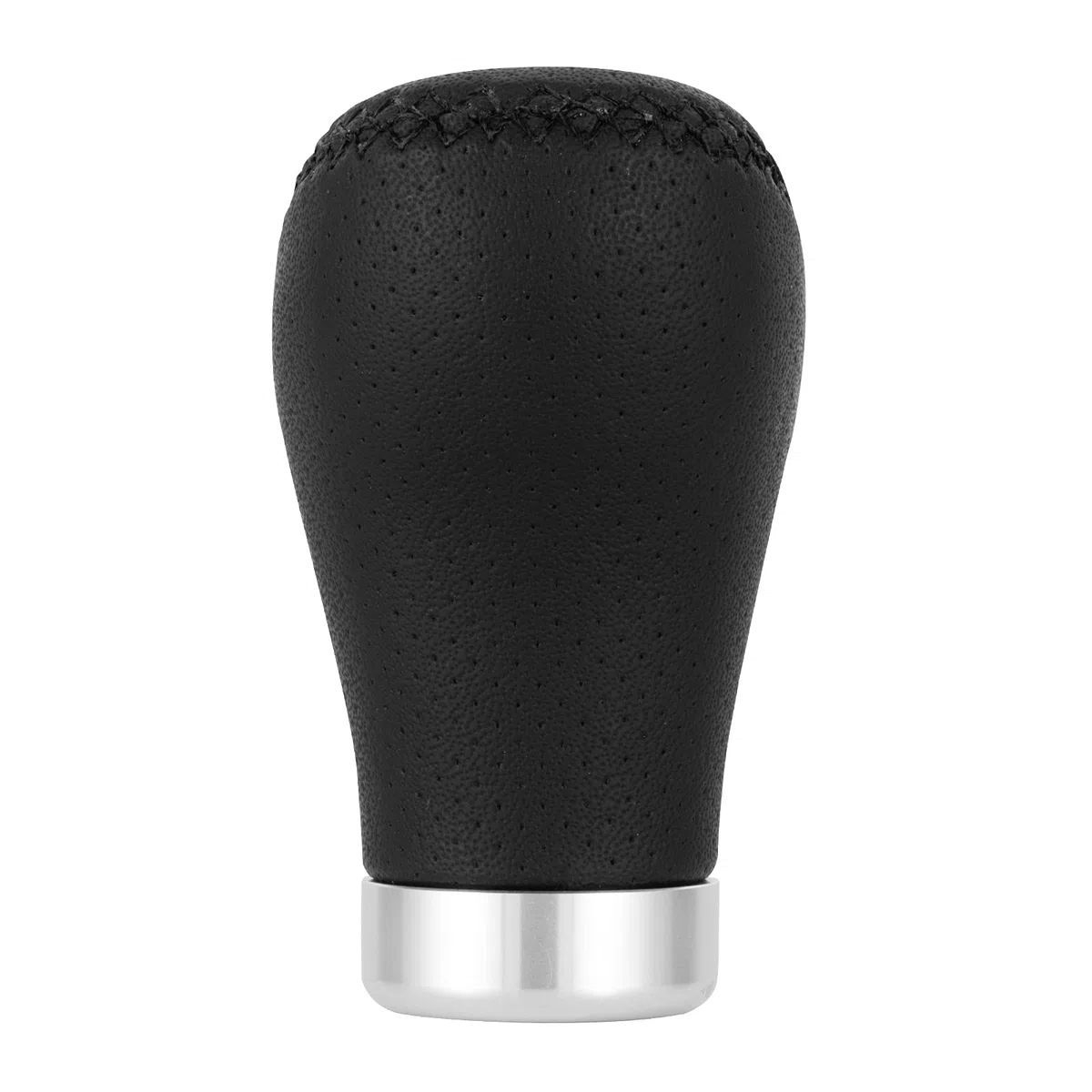 DOMENICA Pomello Leva Cambio Pelle Universale per Auto 5 Marce 6 Marce con 8mm 10mm 12mm Adattatori (Nero)