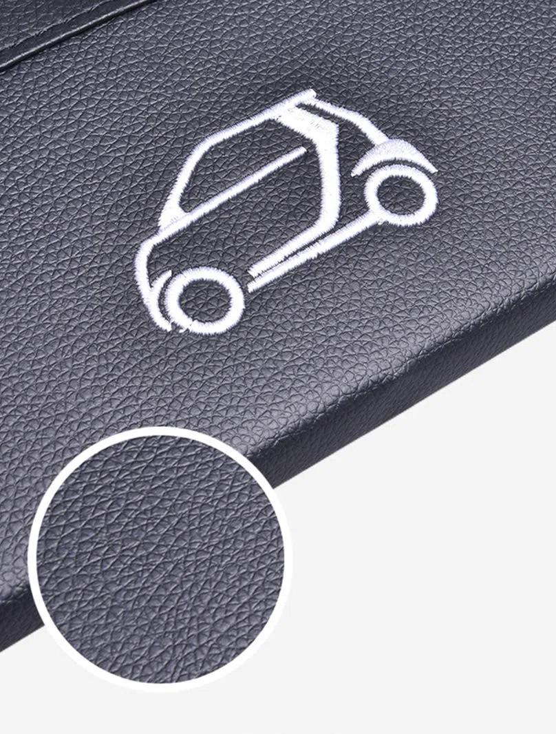 Smart 453 Fortwo/Forfour 2015-2019 Scatola di Immagazzinaggio, Borse di Stoccaggio, Materiale in Pelle Pu, Conservare La Moneta del Portafoglio Chiave del Telefono