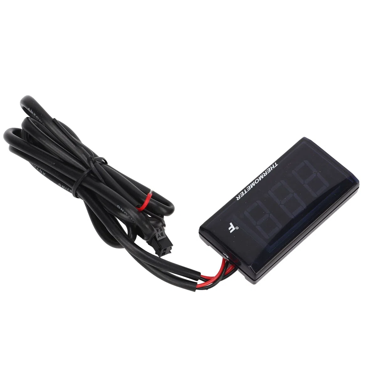 Cocoarm Termometro per Moto con Display Digitale DC12V, Manometro LCD con Sensore M10 e Adattatore per Candela da 14 Mm per il Monitoraggio della Temperatura dell'acqua (BLUE)