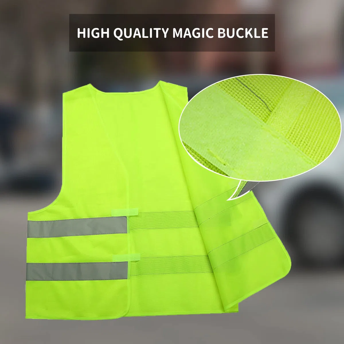 2in1 Kit Auto Emergenza con Triangolo Auto omologato & Gilet Catarifrangente Alta visibilità, Pieghevole Triangolo Emergenza Auto per Automobile Moto Camper