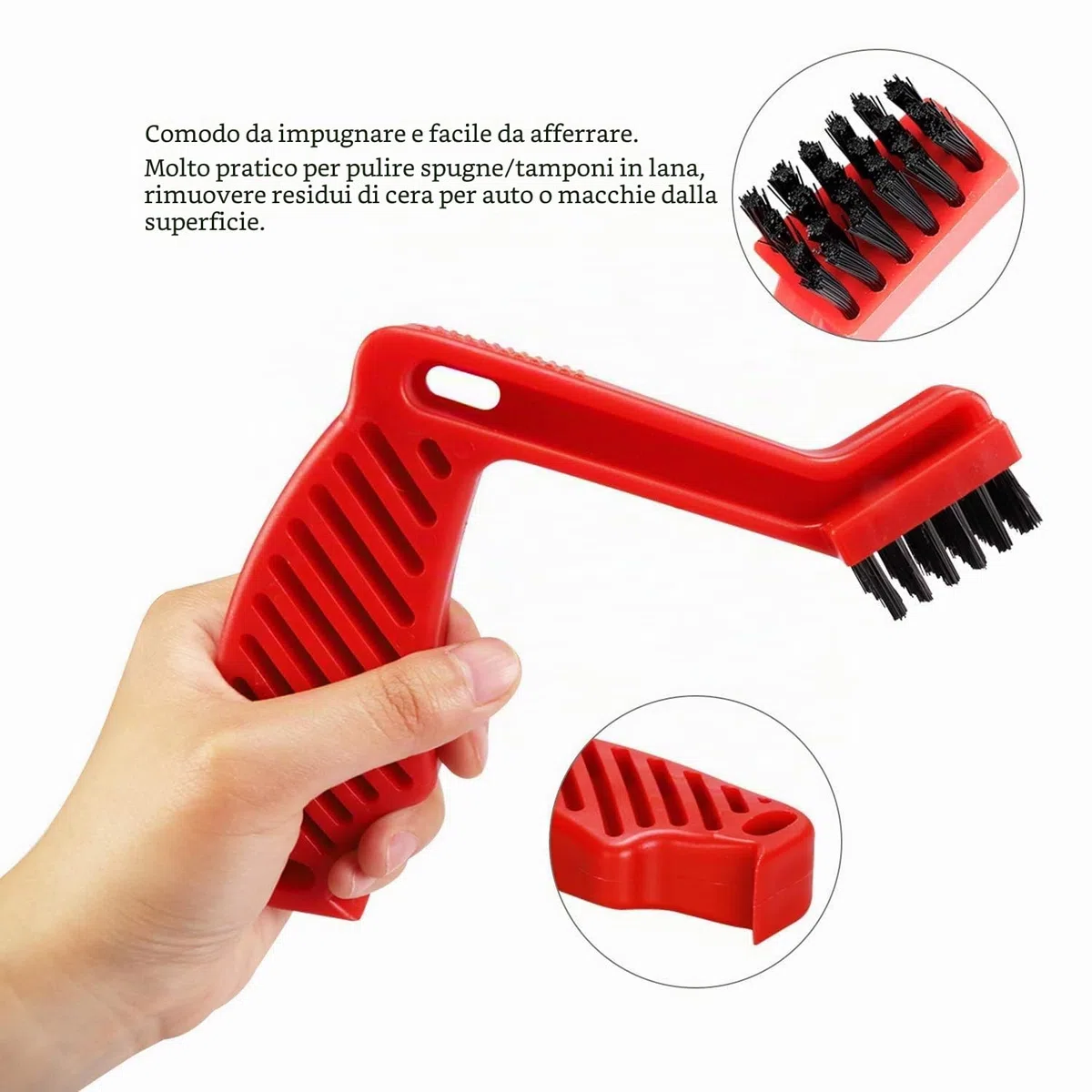 SPTA 34Pcs Kit Composto Tampone Lucidatura Lana Spugna per Lucidatura Auto Lucidatrice per Auto con Kit Adattatore Trapano M14 + Disco per Lucidatura + Spazzola di Pulizia (3 Pollici)