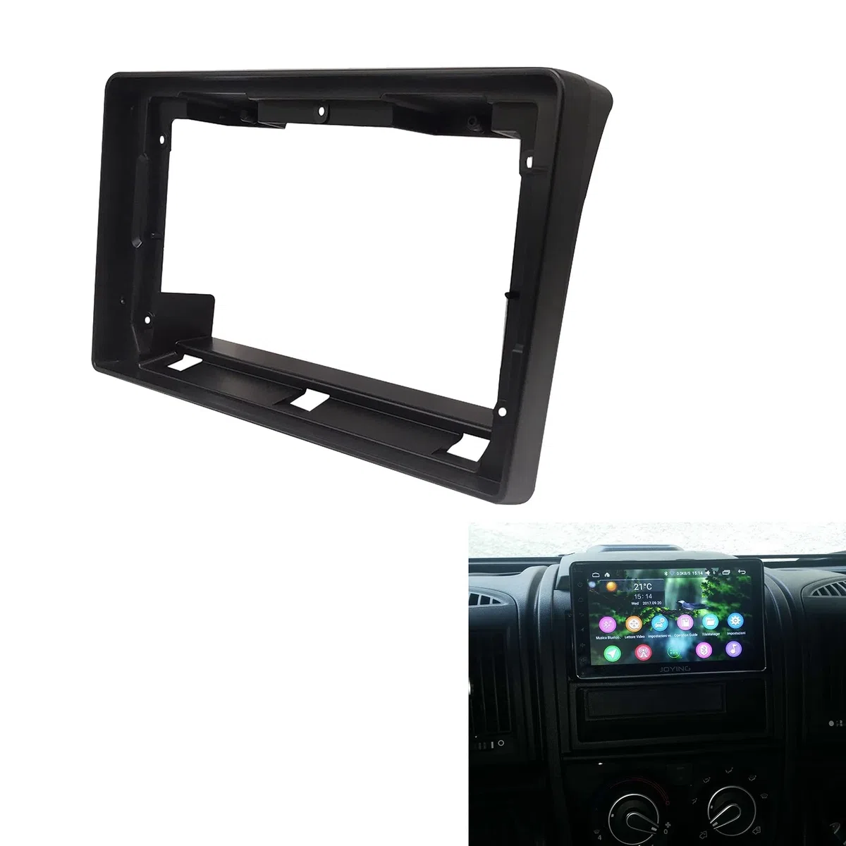 Scheda autoradio 2 din per Jumper/Boxer/Ducato 2006 + adattatore per piastra stereo DVD cruscotto di montaggio