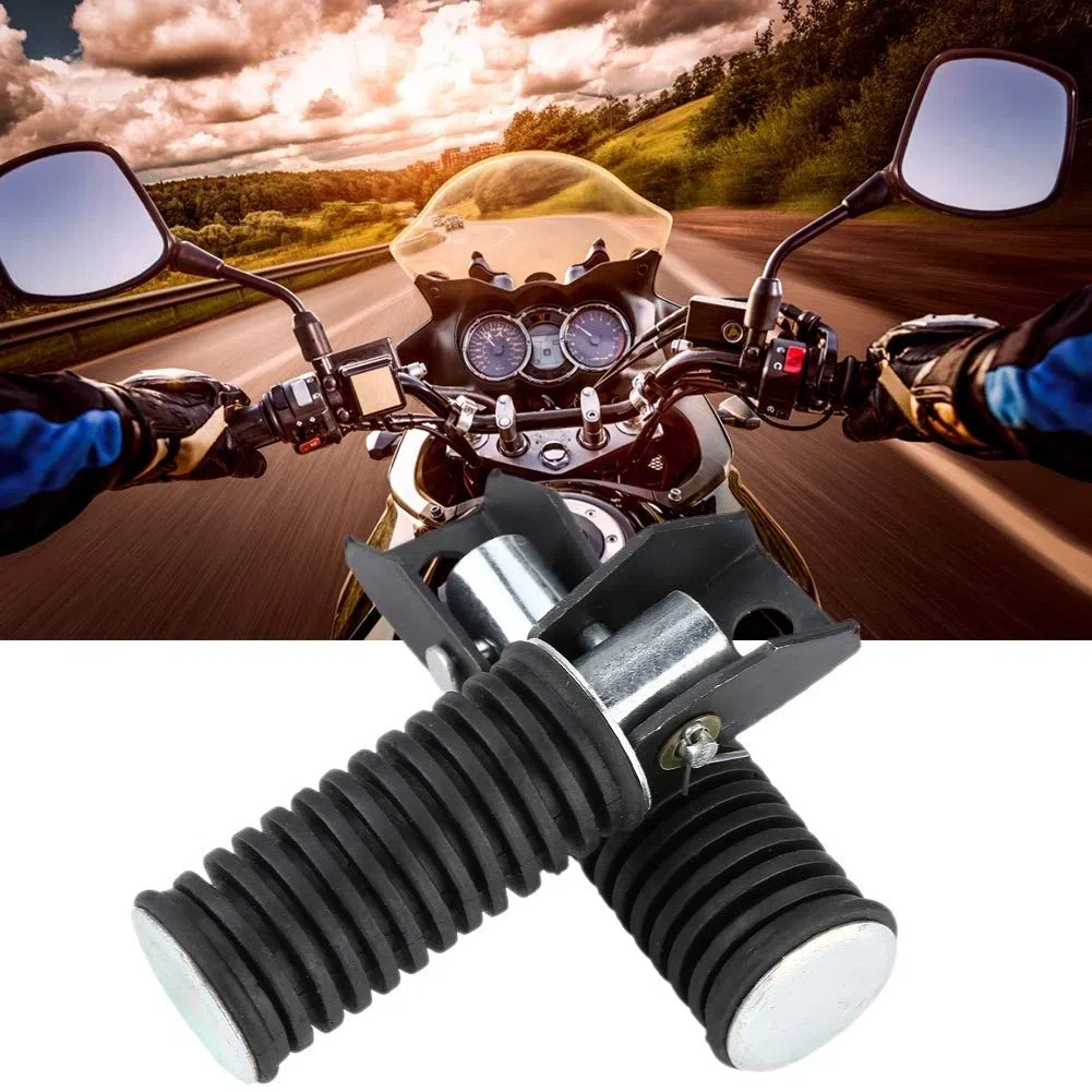 Pedane moto - 1 paio di passeggero posteriore moto, pedane pedane poggiapiedi, for GN125 / QJ25 / GS125 / GT125-5