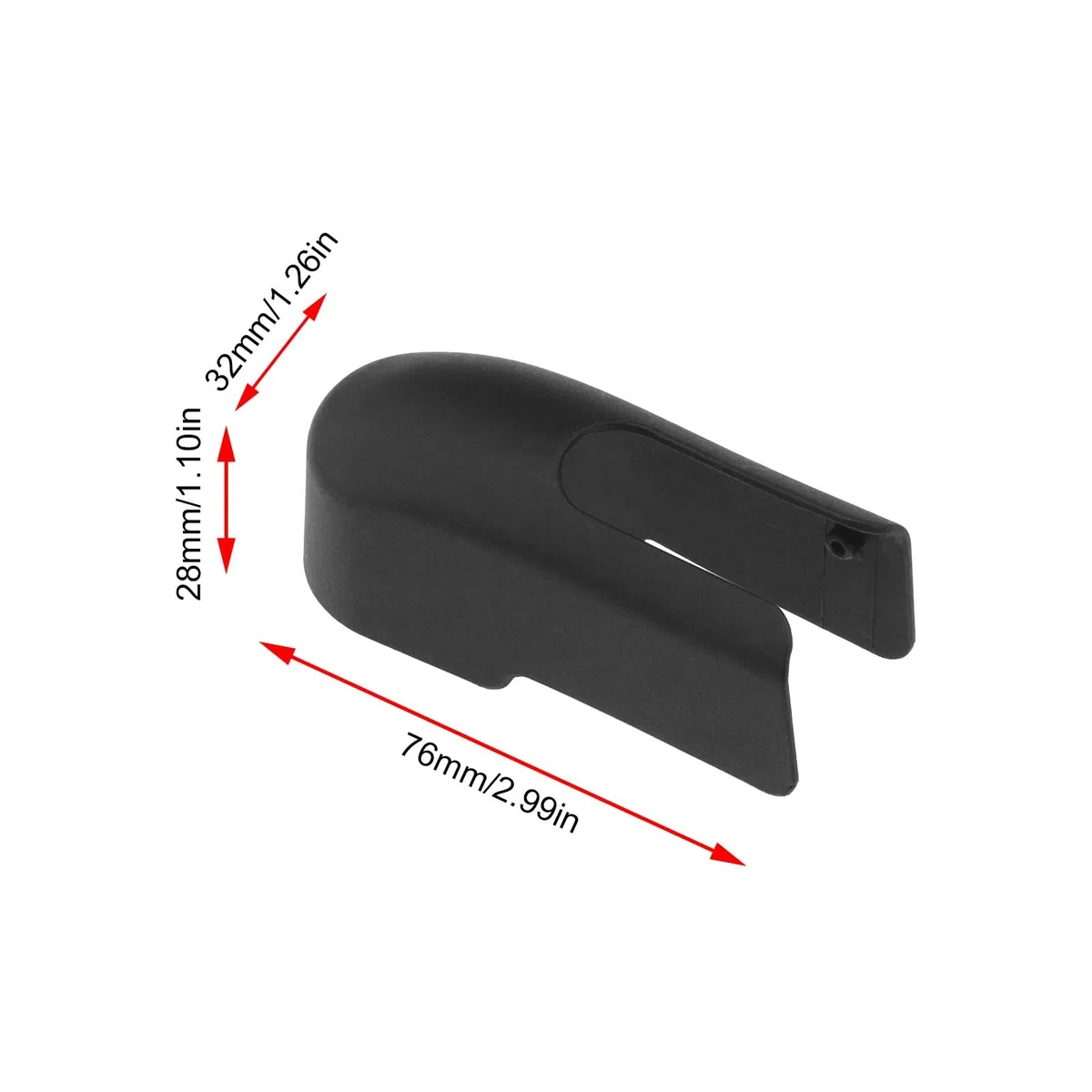 2 pz tappo di copertura del dado del braccio del tergicristallo posteriore compatibile con Jeep Renegade 2015-2022 OE Copertura del bilanciere del tergicristallo posteriore dell'automobile