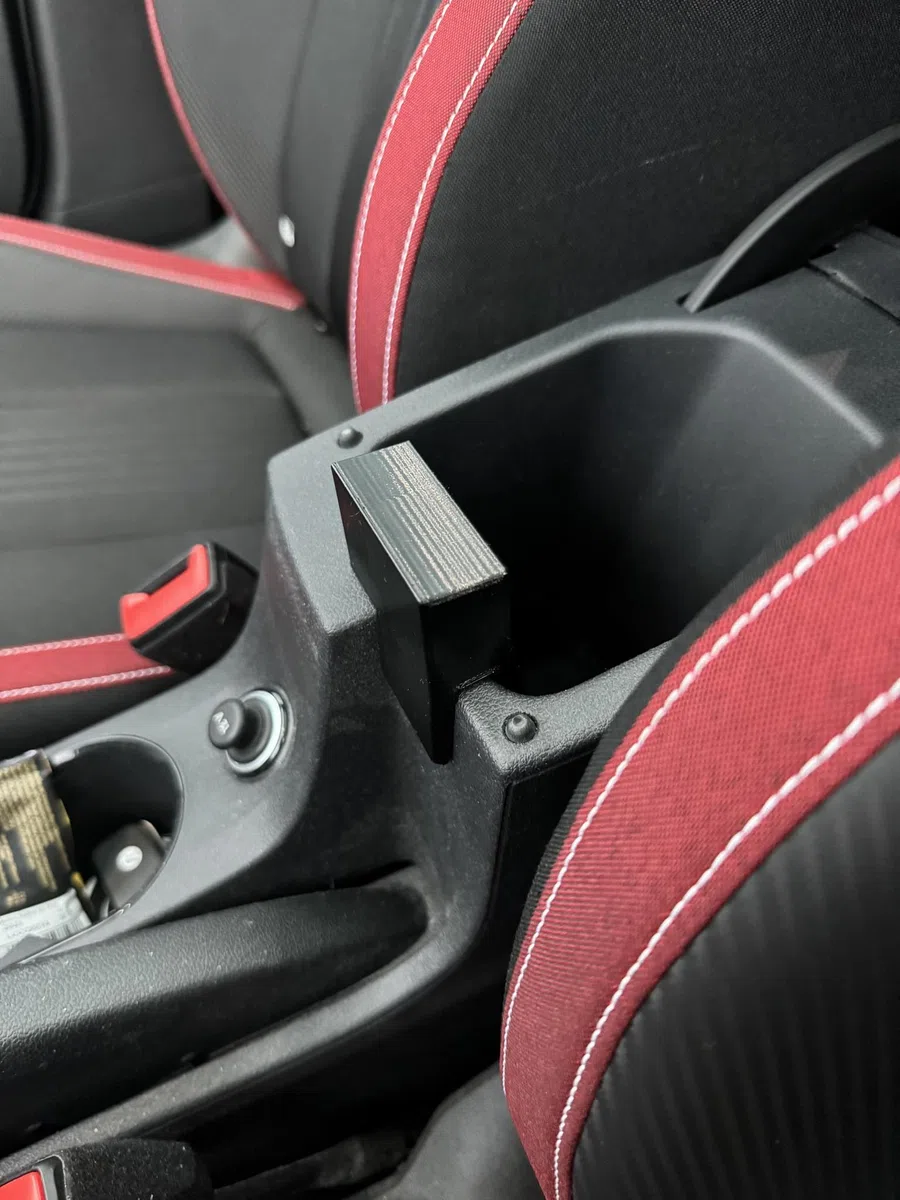 Generico Alzabraccia per Skoda Kamiq/Scala in Nero (3,5 cm)