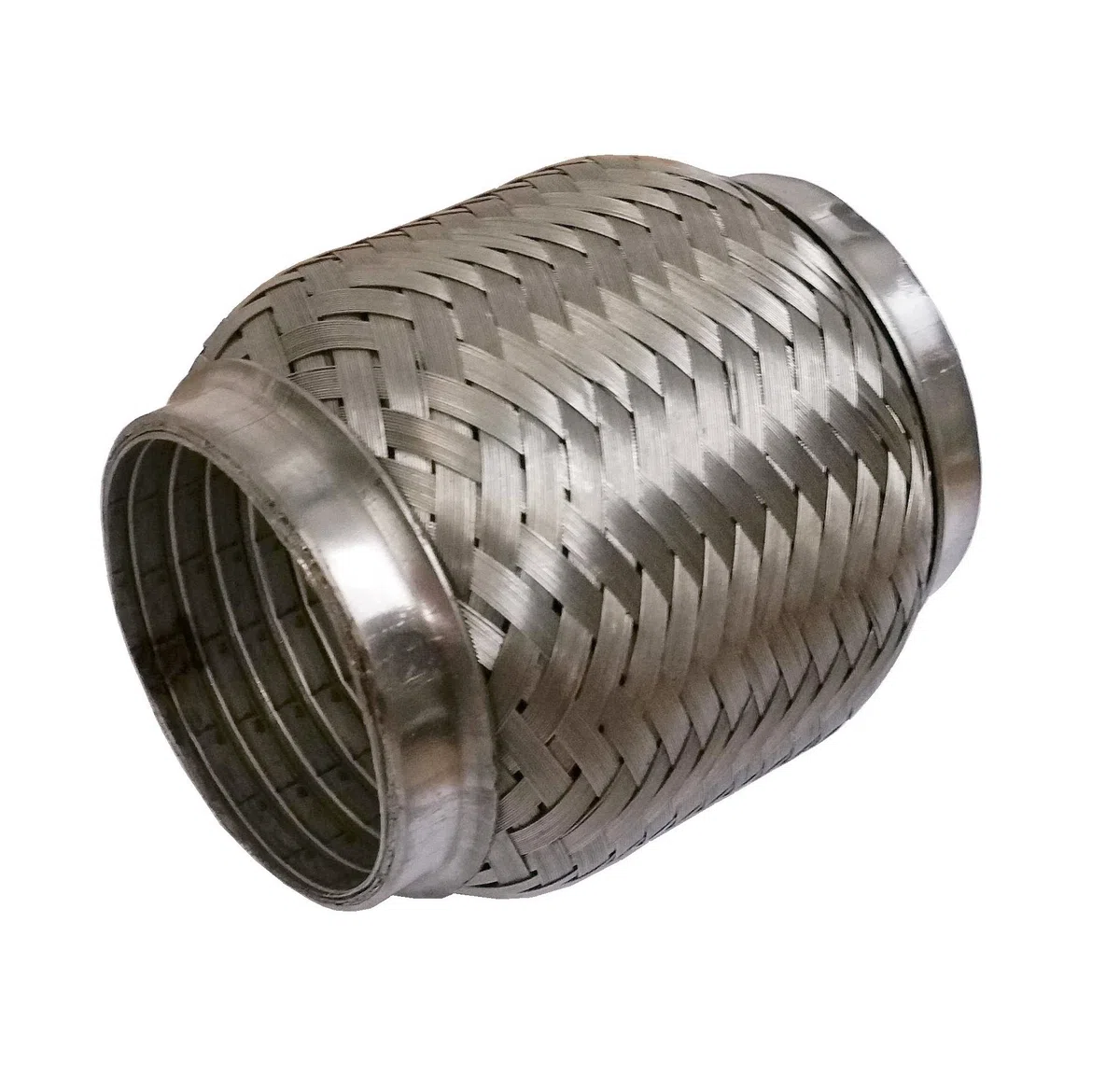 Tubo flessibile con un diametro di 70 x 100 mm in acciaio inox. Parte flessibile universale per il collettore di scarico