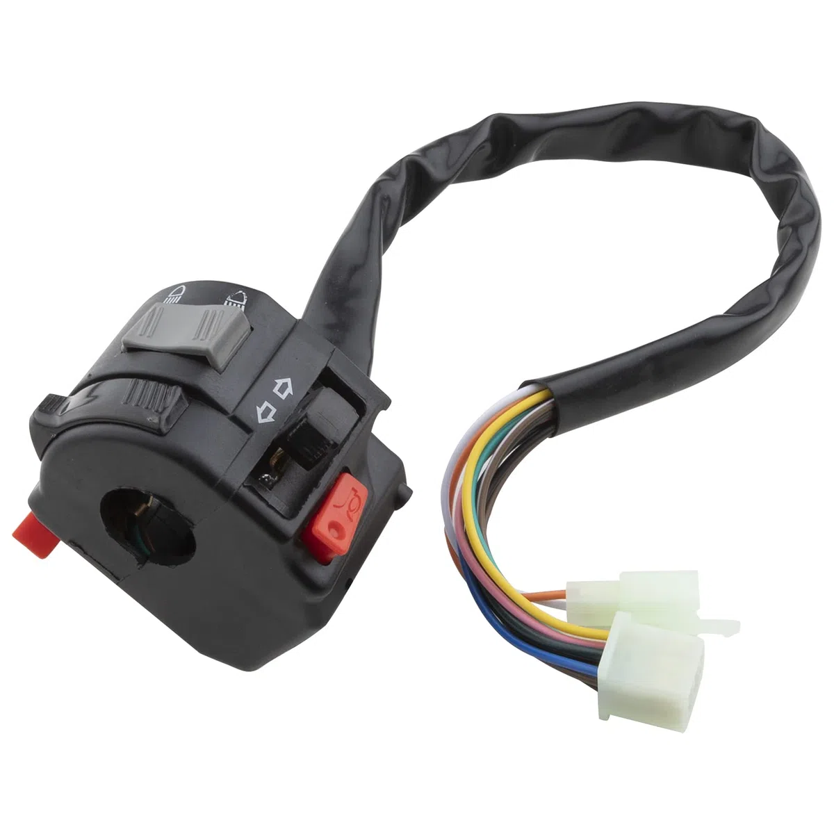 Interruttore di Avviamento del Faro del Motorino comando manubrio 7/8" 22 mm per Motociclo ATV 12V Segnale di Svolta di controllo
