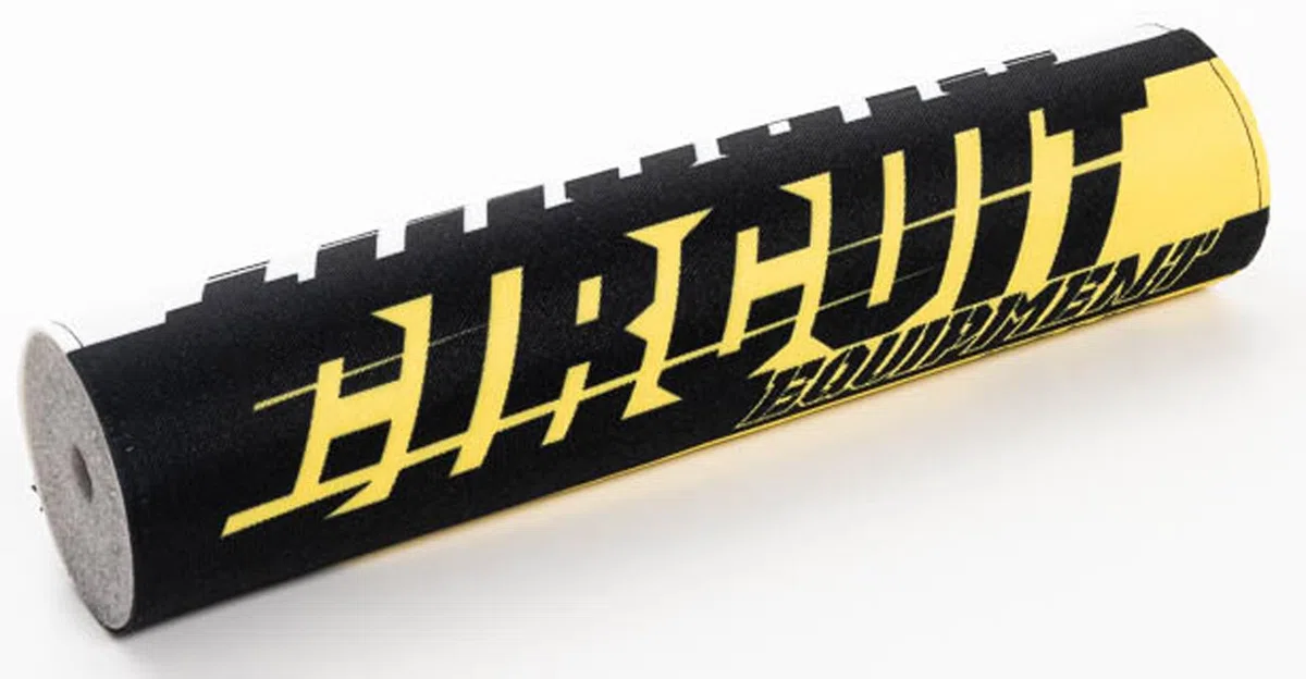 Circuit Equipment – Paracolpi Manubrio MXIII in Foam con Cover in Tessuto Poliestere Stampato – Giallo Fluo – vestibilità Universale – 273 mm