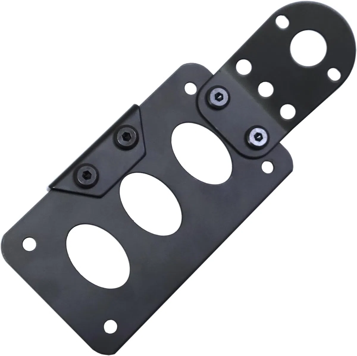 Supporto Universale per Targa del Motociclo, Montaggio Laterale con Luce