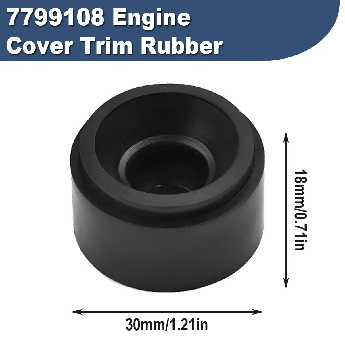 ZAMDOE 7799108 Coperchio Motore Trim Gomma Montaggio Gommino Bush per BMW 1 2 3 4 5 6 7 X Serie E81 E87 E82 F20 F21 F22 E90 E91 E92 E93 F30 F31 F34 F32 F33 F36 E60 E61 F07 F10 F11 G30 G31 F06 F12