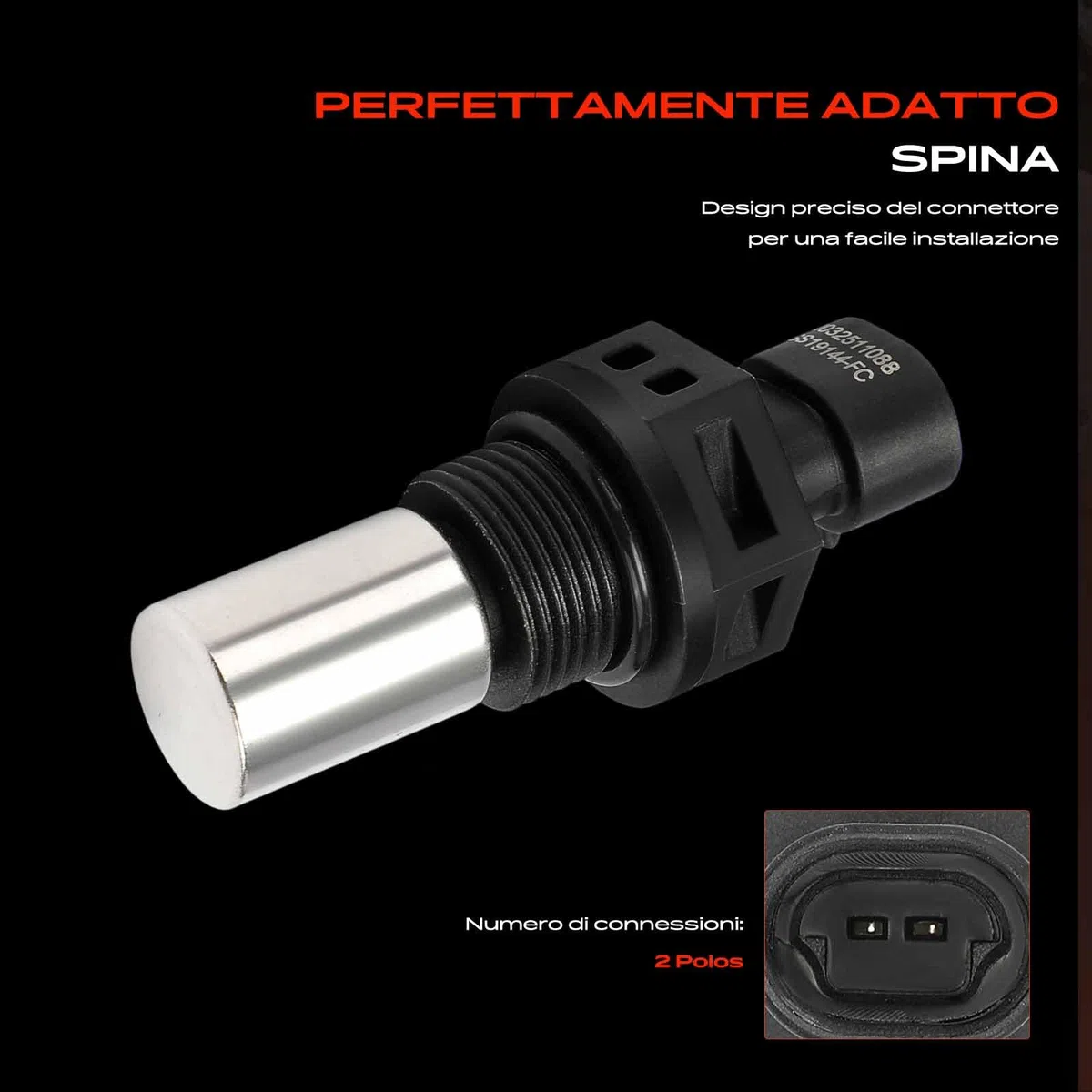 Frankberg Sensore di percorrenza Sensore albero tachimetrico Compatibile con John Deere 5045 5055 5065 9410 9450 9500 9500Sh 9510 Replace# RE519144