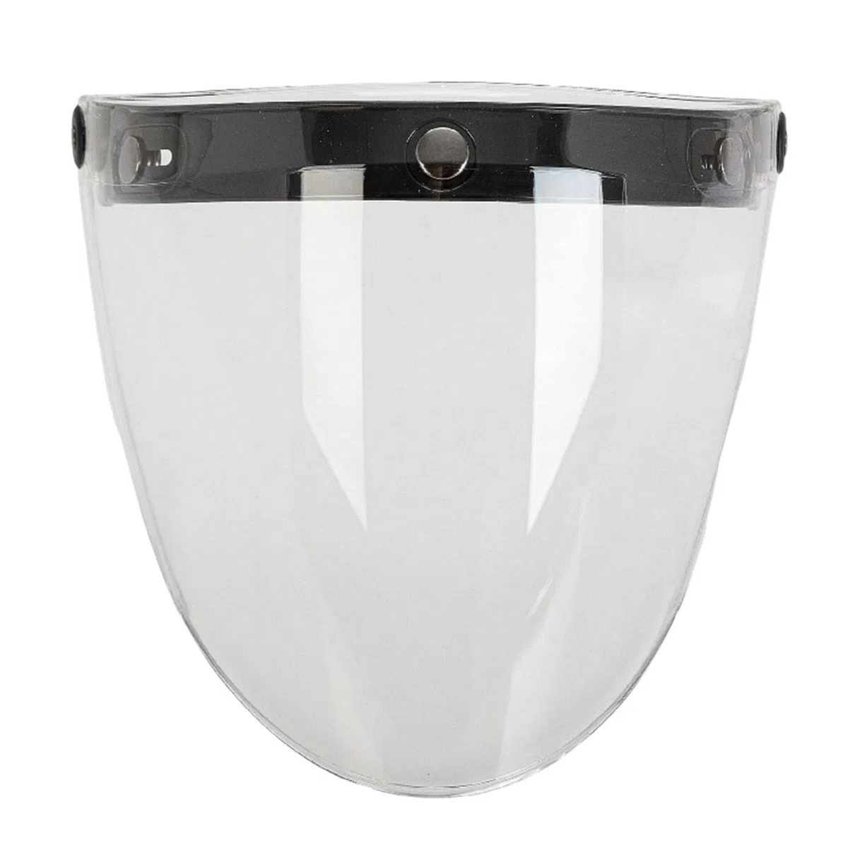 Baoblaze Visiera per caschi da moto Lente in PC ad alta resistenza Protezione solare antivento per antiappannamento a 3 scatti - chiaro