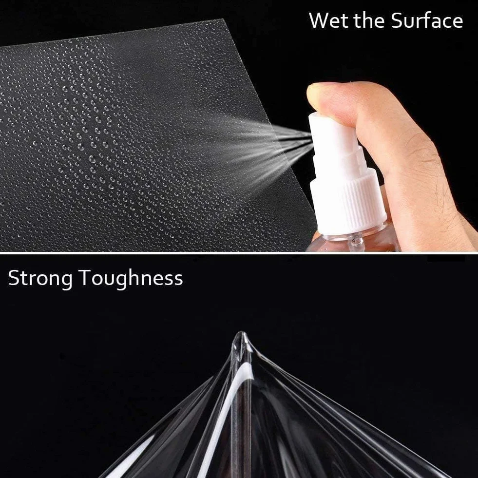 CompraFun Pellicola Trasparente Adesiva, 300 x 30cm Pellicola Wrapping Trasparente Autoadesiva, Pellicola Protettiva per Vernice per Auto, Moto, Bici, con Accessori