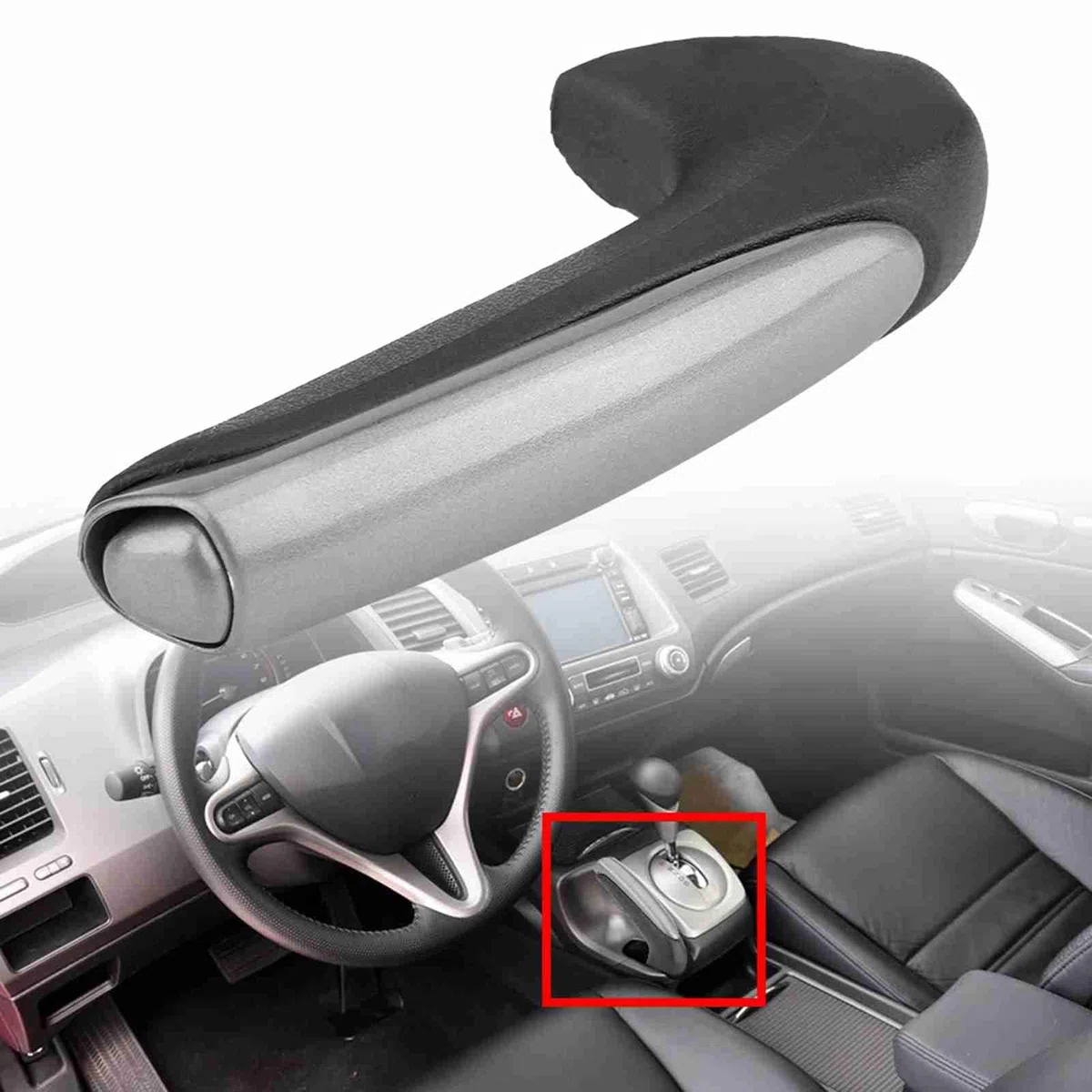 2006 Adatto Per Adatto Per Civic E Brake Handle Qiilu Copri Freno A Mano Per Auto Copertura Della Maniglia Della Maniglia Dell'Auto Copertura Della Protezione Del Freno A Mano Per