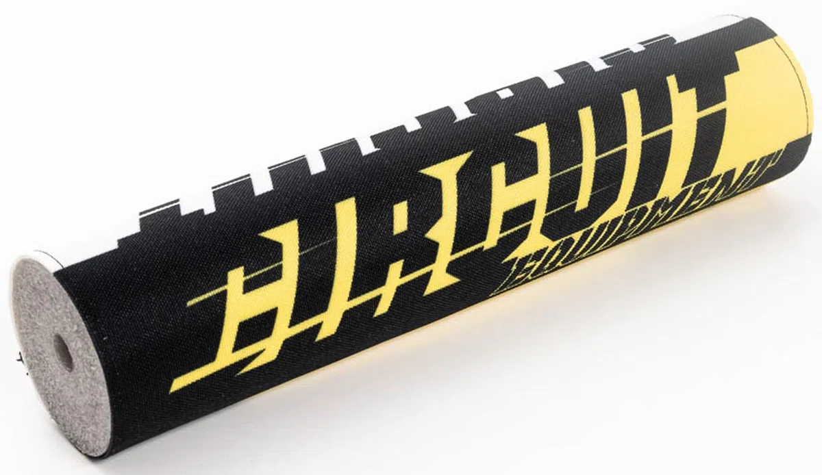 Circuit Equipment – Paracolpi Manubrio MXIII in Foam con Cover in Tessuto Poliestere Stampato – Giallo Fluo – vestibilità Universale – 273 mm